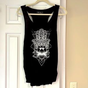 Hamsa/Lotus Tank Top Size L